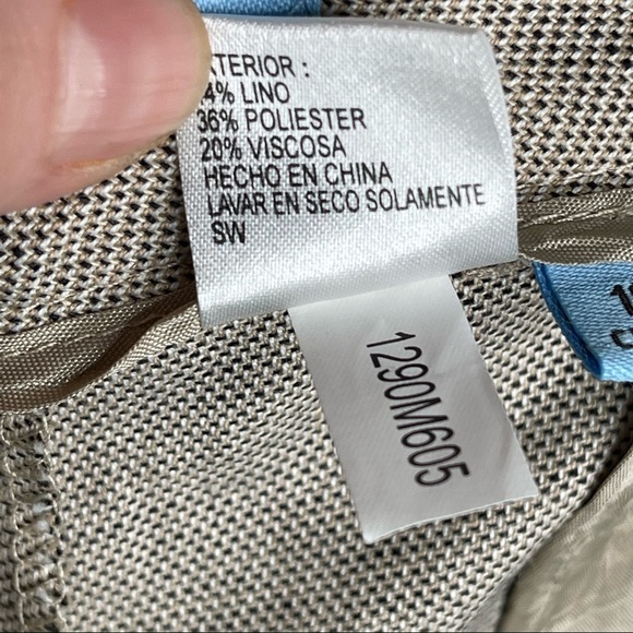 Antonio Melani Beige Linen Pants Size 12 - Picture 8 of 8